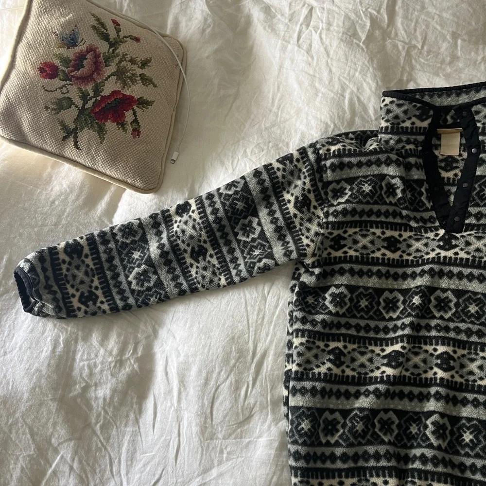 Vintage L.L. Bean patterned fleece - Picture 3 of 10